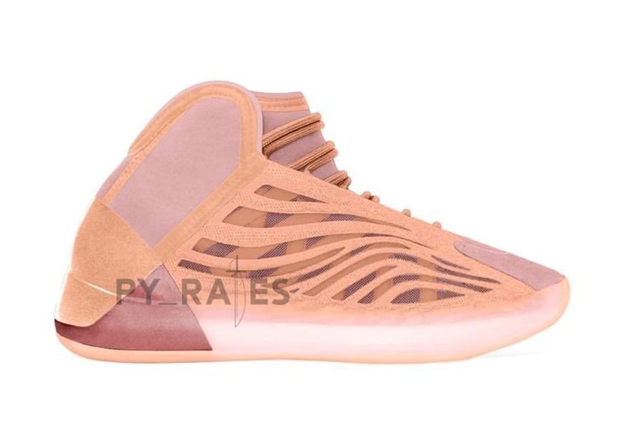 adidas，Yeezy Quantum，Flaora  罕见粉嫩装扮！全新配色 Yeezy 篮球鞋传闻 5 月发售！
