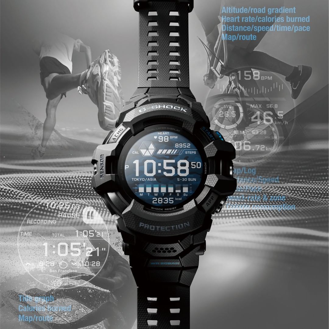 G-SHOCK  G-SHOCK 史上第一款「潮流智能」手表！新功能太多玩不过来！
