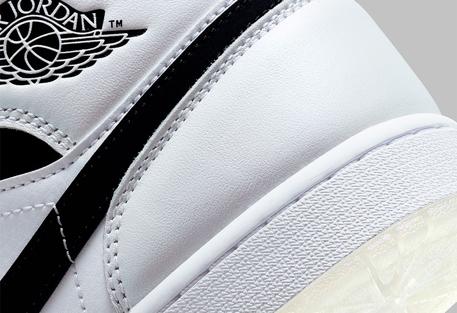 Nike,Air Jordan 1 Mid,Diamond  有「熊猫」那味了！全新 Air Jordan 1 Mid 官图曝光！