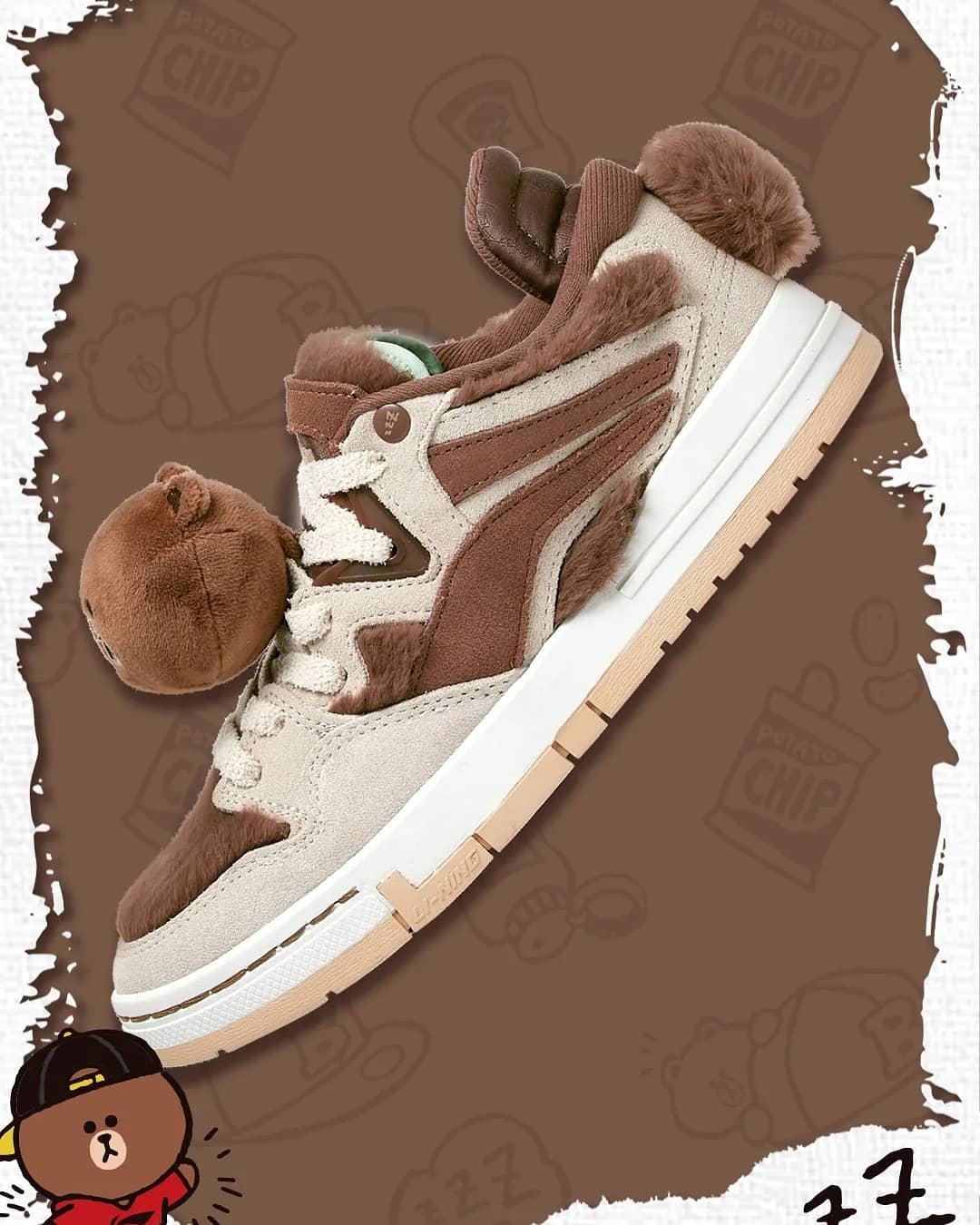 李宁,惟吾 Pro,布朗熊,可妮兔  李宁这波新鞋也太可爱了！亚洲「卖萌天团」联名下周发售！