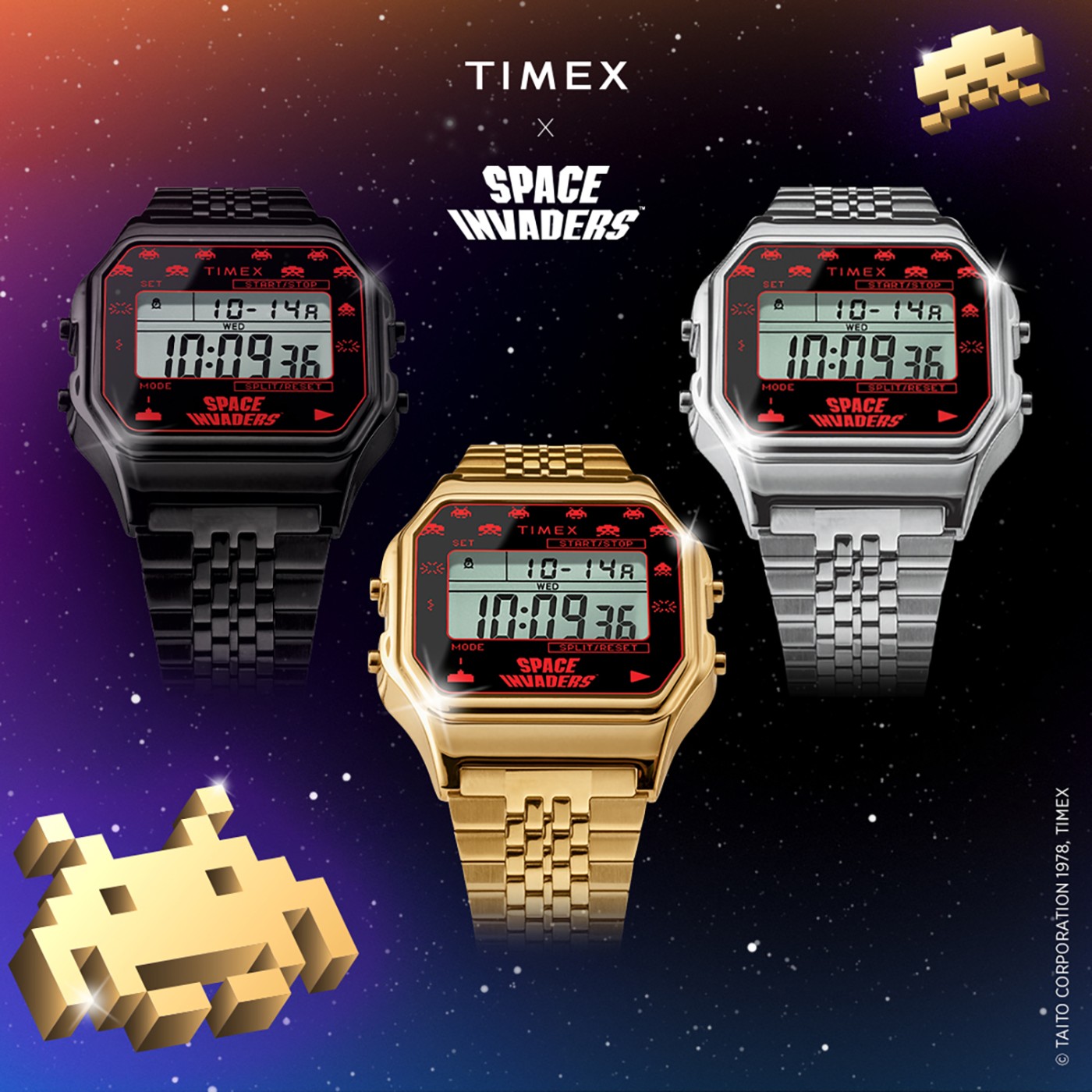 Timex,Space Invaders  潮人「必备神器」！这波新联名越看越上头！
