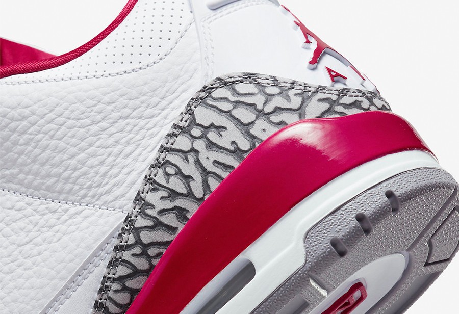 Air Jordan 3,AJ3,Cardinal Red,  逢出必火的配色又来了！「白红 2.0」AJ3 发售日期提前啦！