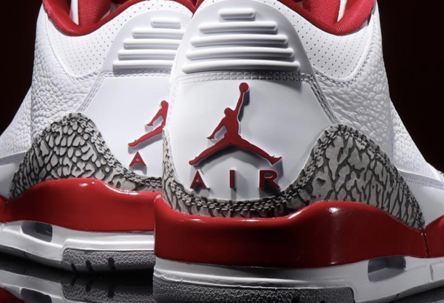 Air Jordan 3,AJ3,Cardinal Red,  致敬元年配色！「白红 2.0」AJ3 国区 SNKRS 上架！