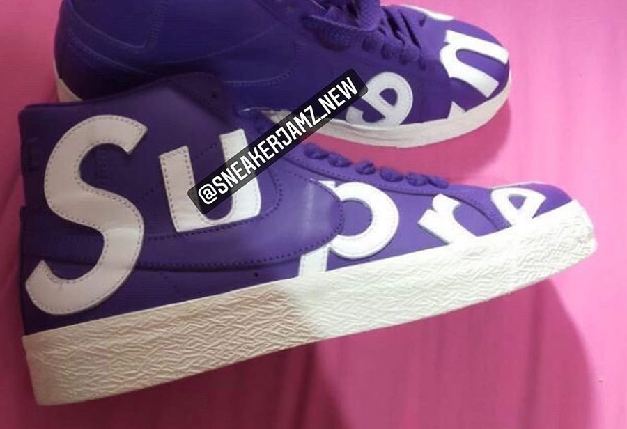 Supreme,Nike,Nike SB,Blazer Mi  实物首次曝光！Supreme x Nike SB 新联名秋季发售！