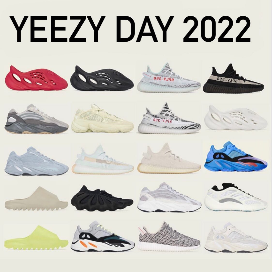 Yeezy Day,2022,发售  Yeezy Day 发售清单曝光！等了半年的那双鞋总算来了！