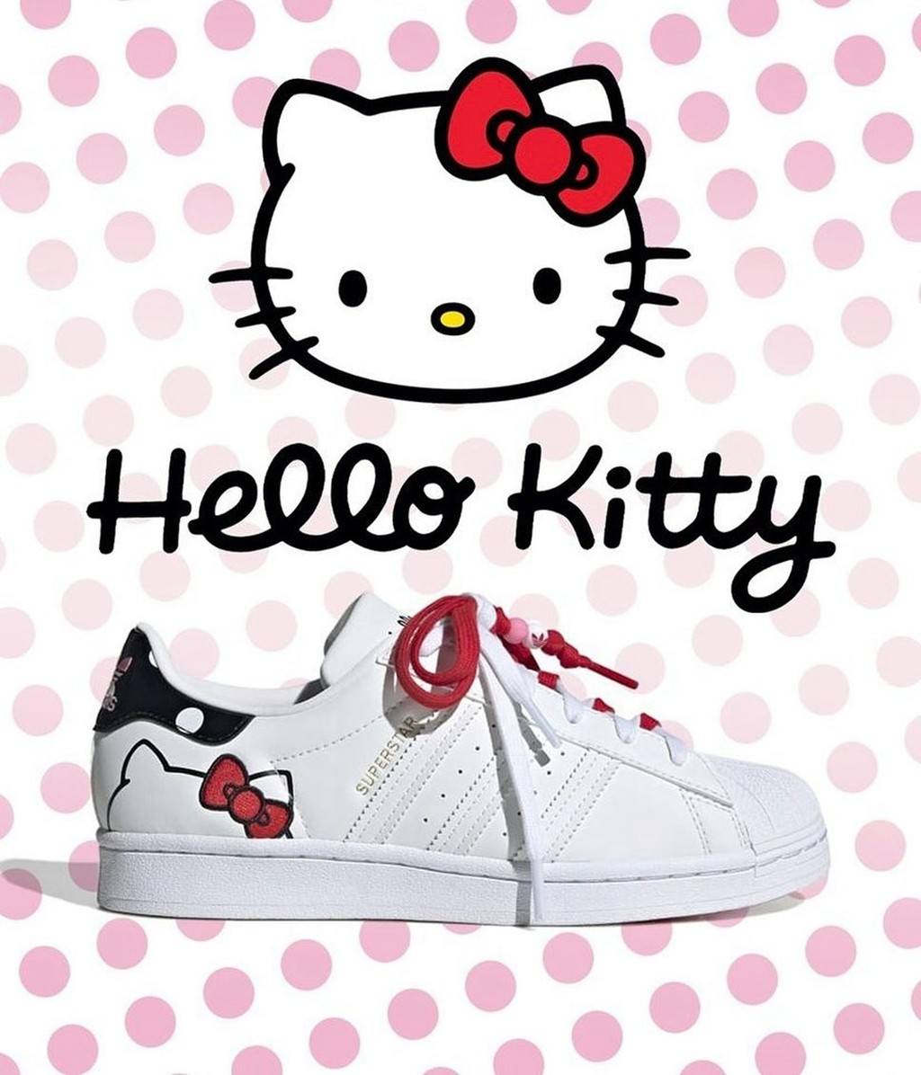 Hello Kitty,adidas Originals,S   Hello Kitty 联名贝壳头曝光！这也太可爱了！
