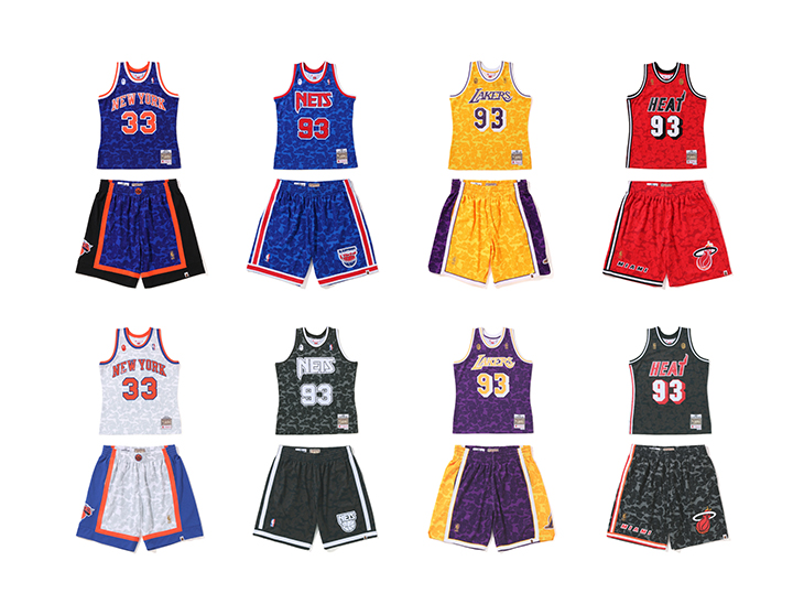 BAPE,发售,NBA,MITCHELL & NESS  BAPE® 联名 NBA 球衣终于又来了！今年这四个球队你喜欢吗？