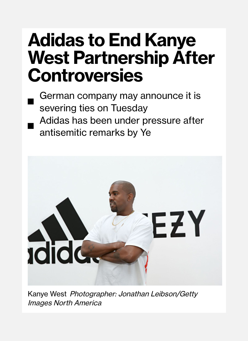 侃爷,Kanye West,adidas,Yeezy  突发！adidas 将同 Kanye West 终止合作！
