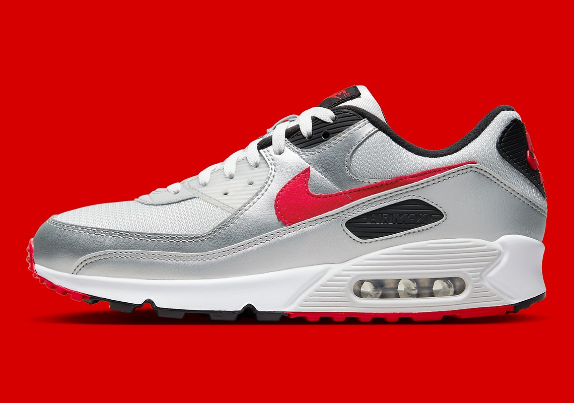 Nike Air Max 90,DX4233-001  银子弹配色！全新 Nike Air Max 90 官图曝光！