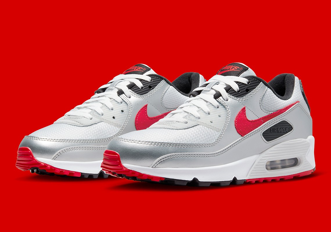 Nike Air Max 90,DX4233-001  银子弹配色！全新 Nike Air Max 90 官图曝光！