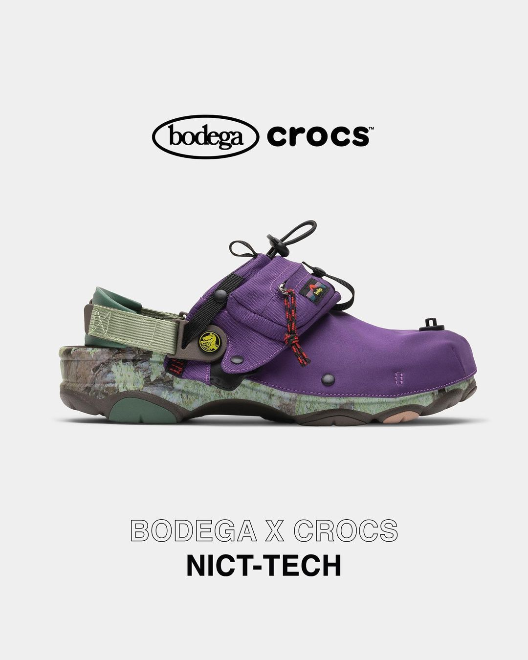 Bodega,Crocs,All-Terrain,NICT-  带腰包的洞洞鞋！Bodega x Crocs 全新联名即将发售！
