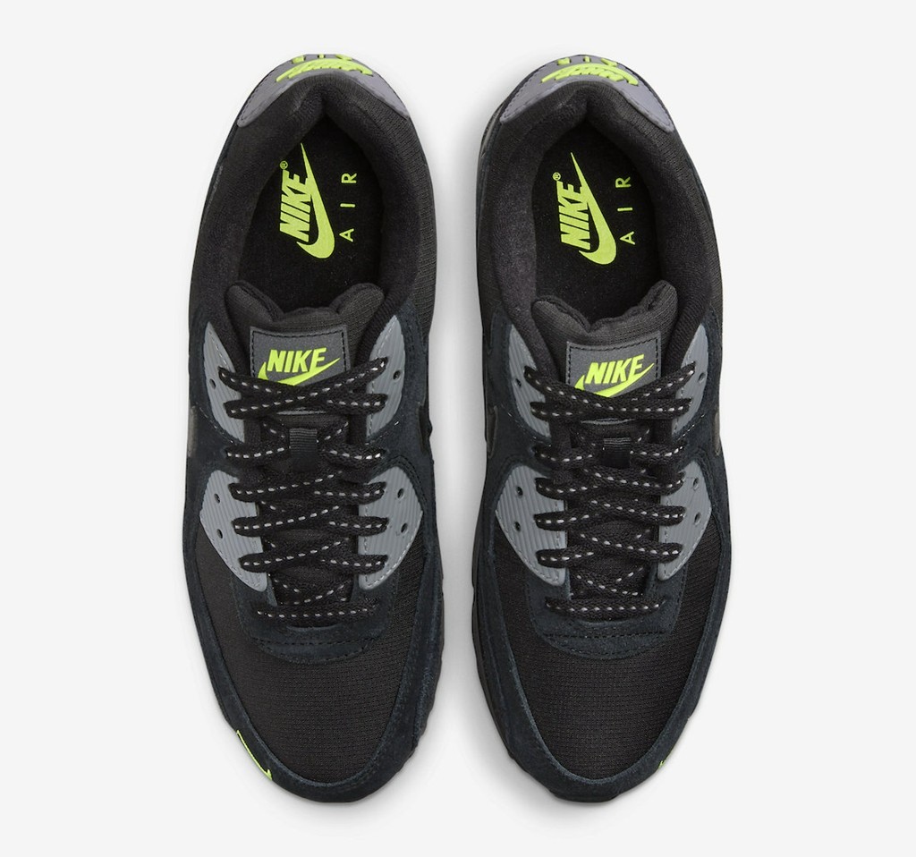 Nike,Air Max 90,FQ2377-001  经典黑绿装扮！新配色 Air Max 90 登场！