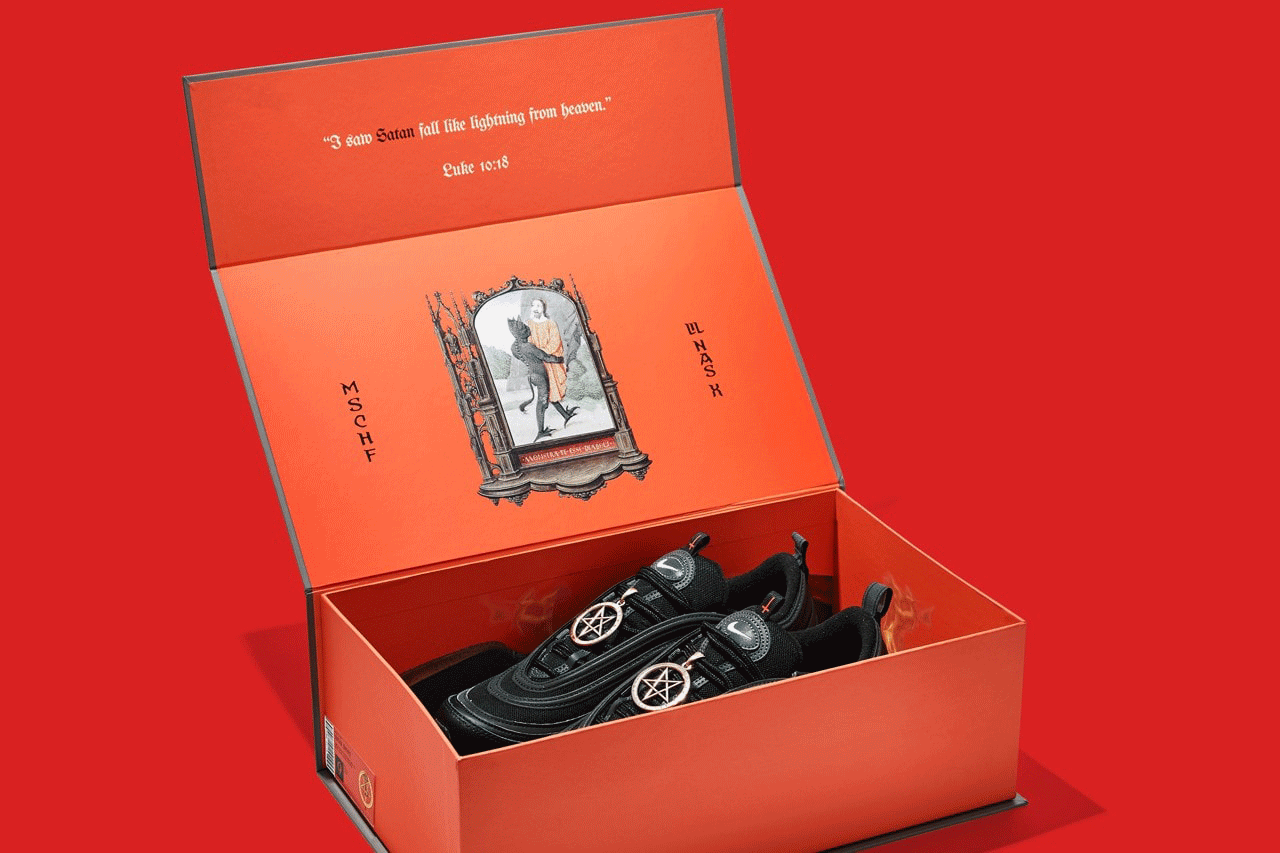 MSCHF,大红靴,圣水 Air Max 97  一边被告，一边卖爆！这个恶搞 Nike 的「作死品牌」彻底火了！