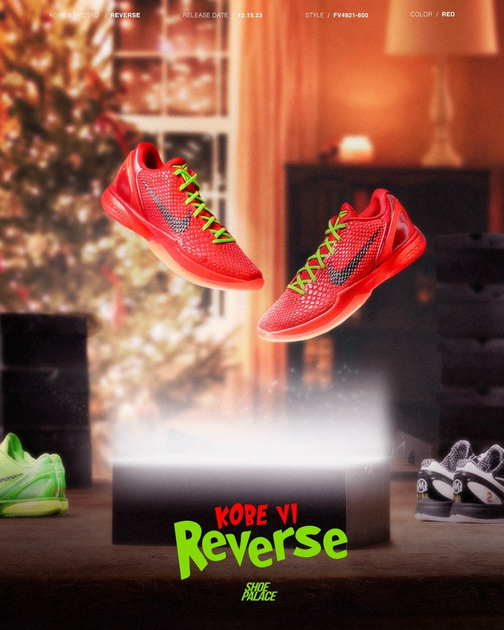 Nike,Kobe 6 Protro,Reverse Gri  市价又变了！「反转圣诞」Kobe 6 你中了吗？