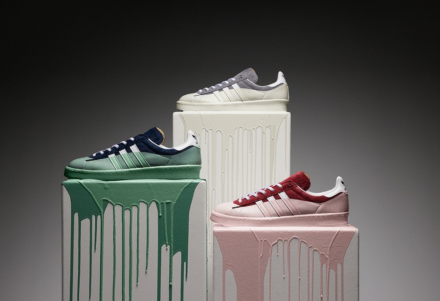 adidas Originals,Campus 80s,Ca  融化冰激凌效果！三叶草联名鞋你爱了吗？