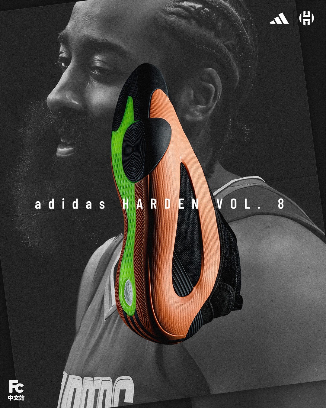 adidas Harden Vol.8  熊猫「哈登 8」官图亮相！离登场不远了！