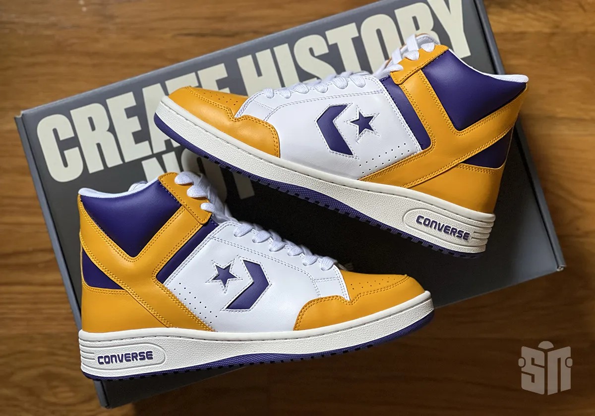 Converse,Weapon,Lakers  当年最火的「湖人战靴」回归了！只可惜...