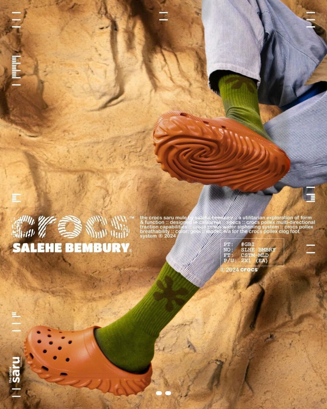 Salehe Bembury,Crocs  全新「联名指纹鞋」本月登场！室内室外都能穿！