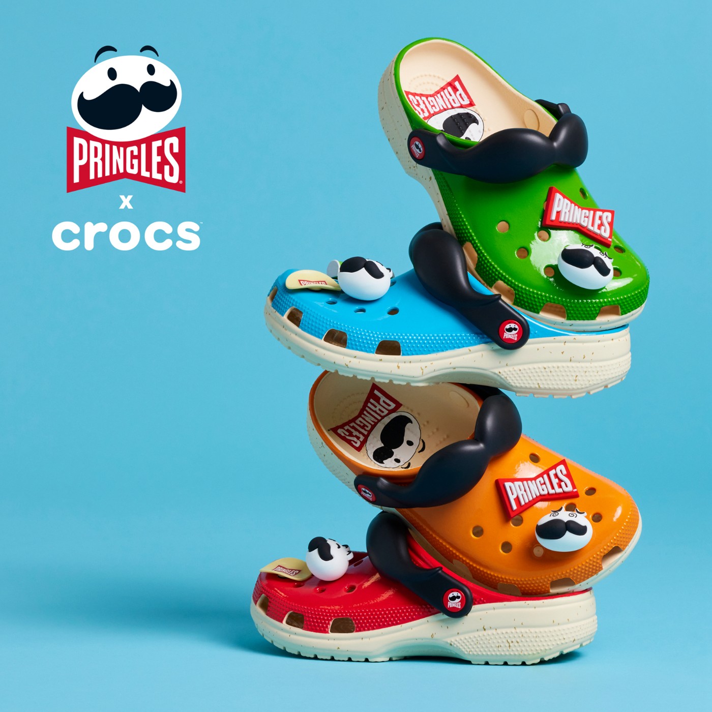 Crocs,品客,Pringles  来桶什么味的薯片？品客 x Crocs 新鞋看馋了！