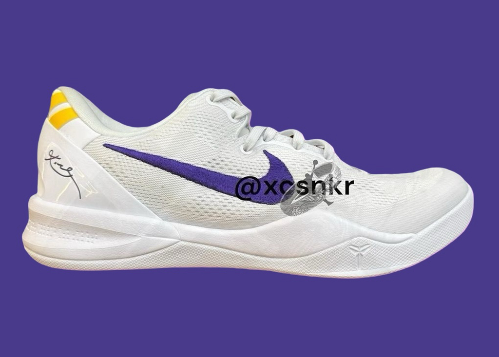 HF9550-100,Lakers Home,Protro,  熟悉的紫金造型！新配色 Kobe 8 曝光！