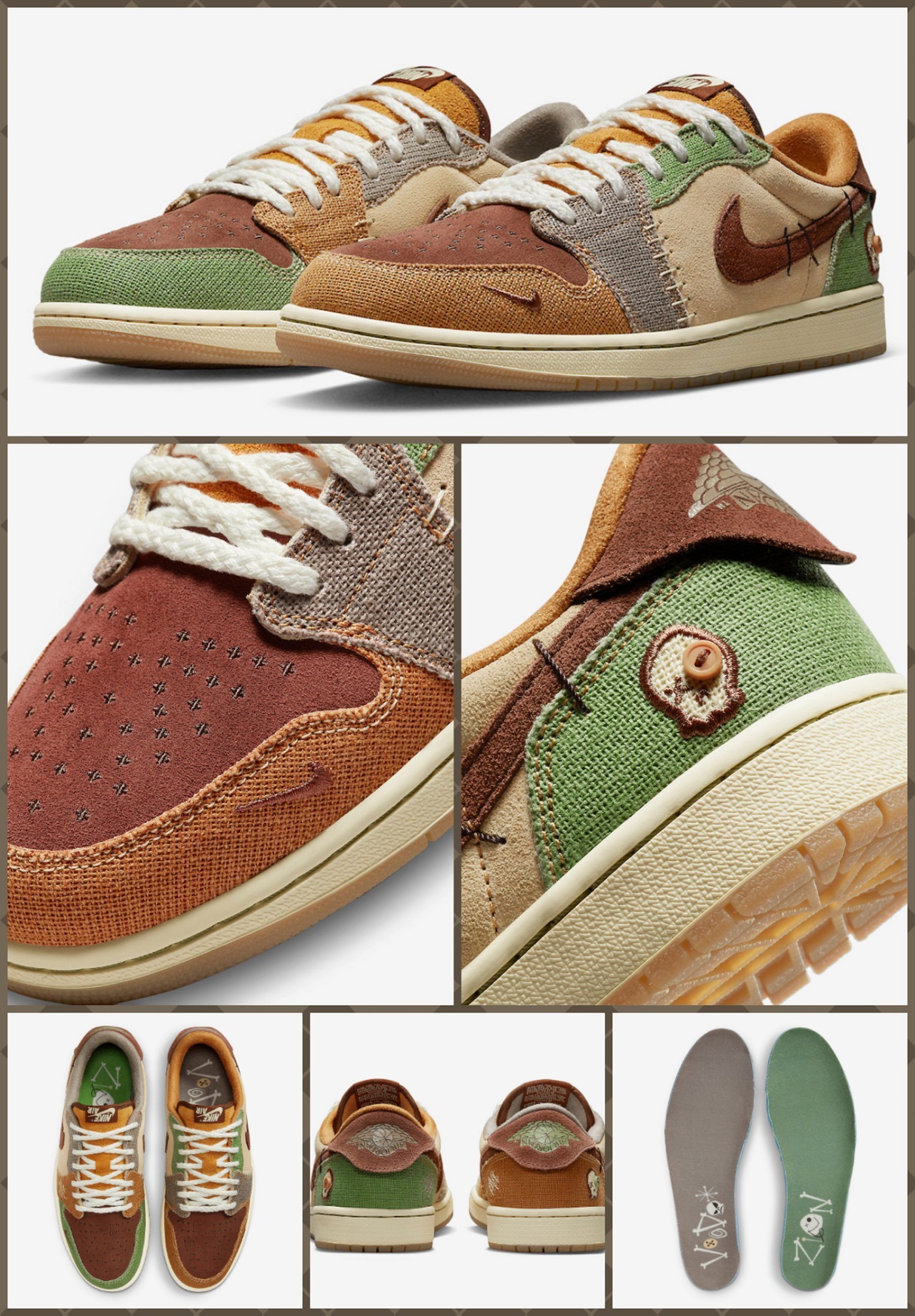 Zion,胖虎,Air Jordan 1 Low OG,AJ 怪诞鸳鸯配色!又一双「球星专属」AJ 确认市售! Zion,胖虎,Air Jordan 1 Low OG,AJ 怪诞鸳鸯配色!又一双「球星专属」AJ 确认市售!