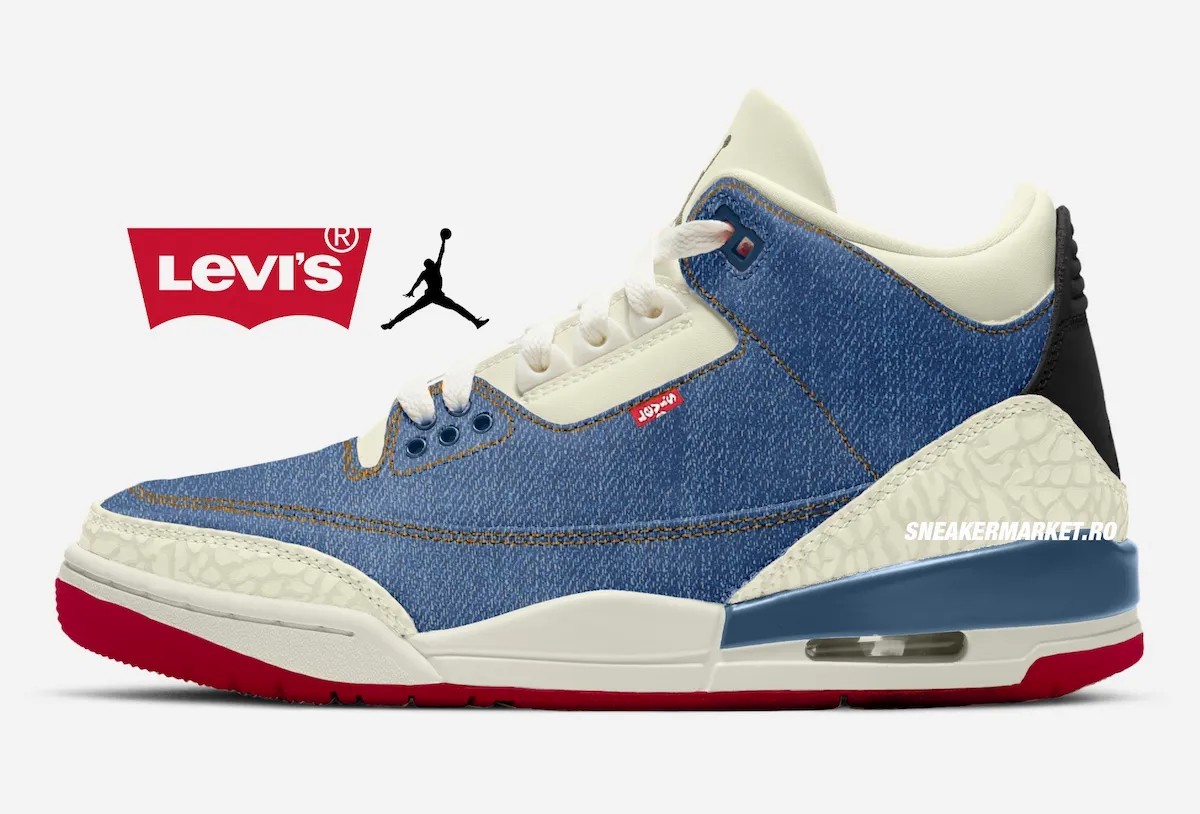 Levi's,Air Jordan 3,IH7959-400 突发!多双「Levi's x Jordan 新鞋」泄露!日期是... Levi's,Air Jordan 3,IH7959-400 突发!多双「Levi's x Jordan 新鞋」泄露!日期是...