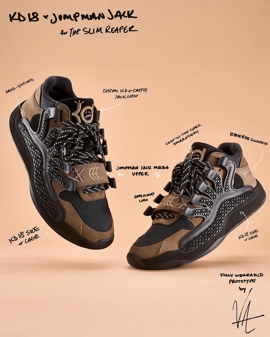 Travis Scott,KD18,Nike Travis Scott x KD18 长什么样?有答案了! Travis Scott,KD18,Nike Travis Scott x KD18 长什么样?有答案了!