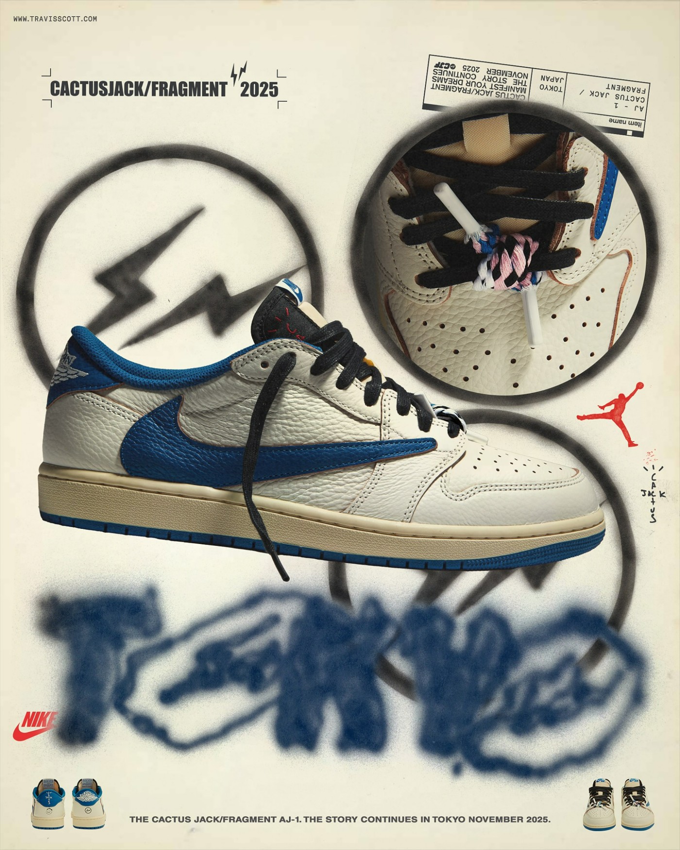 Air Jordan 1,DM7866-104,Travis 货量曝光!「闪电倒钩 2.0」要延期了! Air Jordan 1,DM7866-104,Travis 货量曝光!「闪电倒钩 2.0」要延期了!