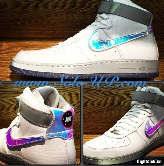 Nike 空军 1 Downtown Hi 全息效果 实物曝光