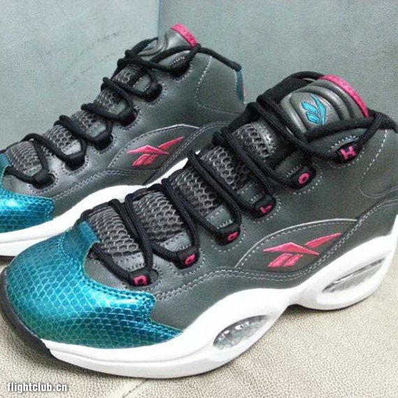 Reebok Question 灰/水蓝/粉 实物曝光