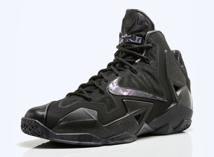 Nike,LeBron,11,无烟煤,市售信 LBJ11 616175-090 LeBron 11 "Blackout" 发售信息