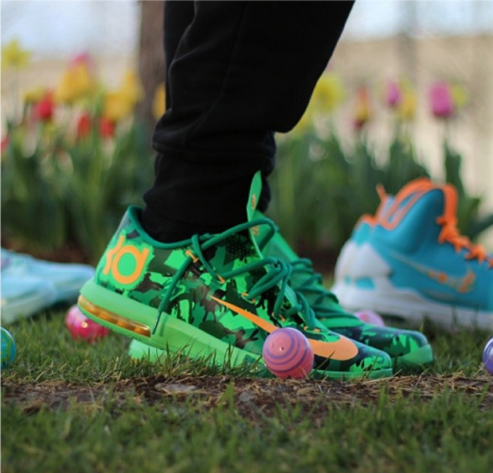 Nike,KD,VI,“Easter”,上脚预 599424-303 KD6 “Easter” 复活节配色上脚实拍
