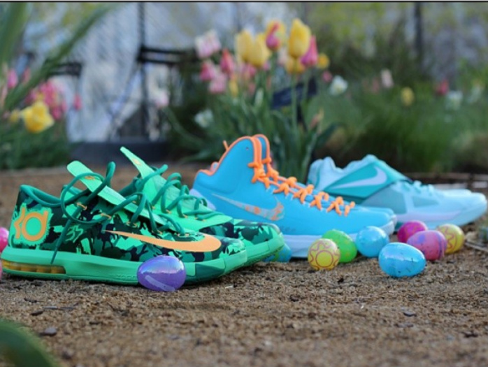 Nike,KD,VI,“Easter”,上脚预 599424-303 KD6 “Easter” 复活节配色上脚实拍