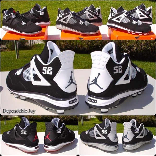 Air,Jordan,4,Sabathia/棒球鞋 AJ4 Air Jordan 4 Sabathia/棒球鞋PE 实物图赏