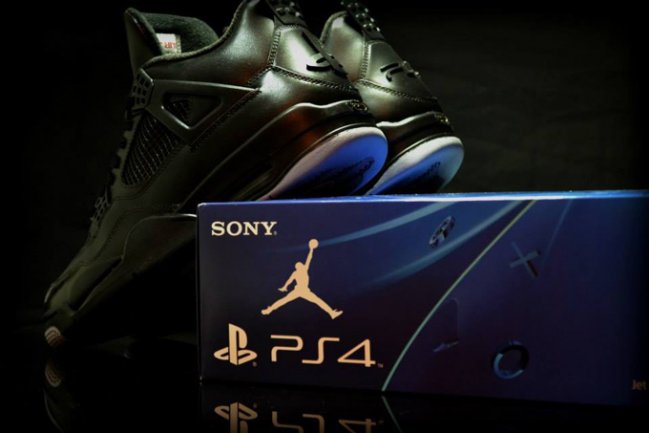 球鞋资讯,球鞋新闻,时尚杂 AJ4 Air Jordan 4 “PlayStation 4” 确为玩家私人定制作品