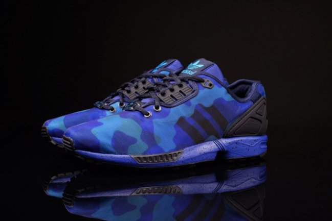 球鞋资讯,球鞋新闻,时尚杂  adidas Originals ZX Flux “Blue Camo” 蓝色迷彩登场