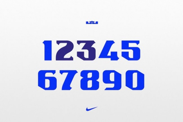 lebron james 詹皇专属字体方案敲定