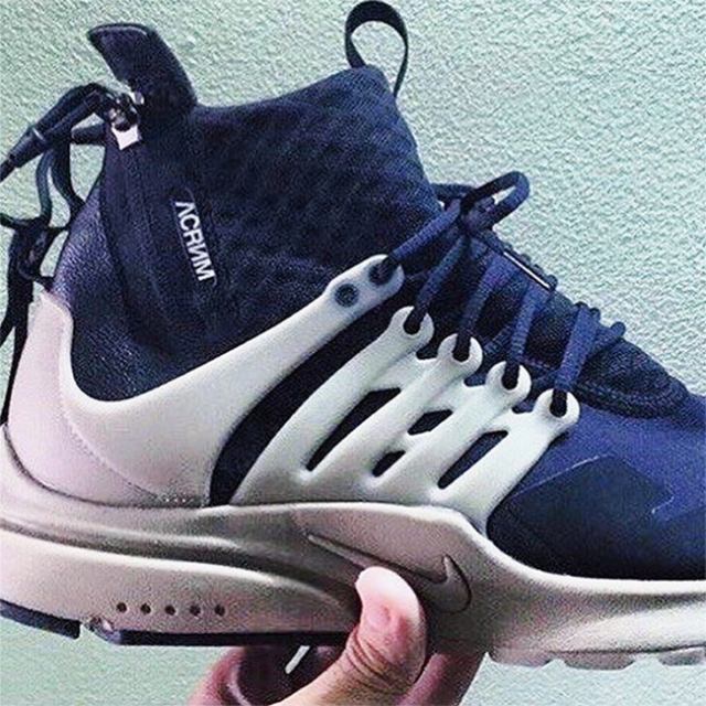 acronym x nike air presto 联名鞋款谍照曝光