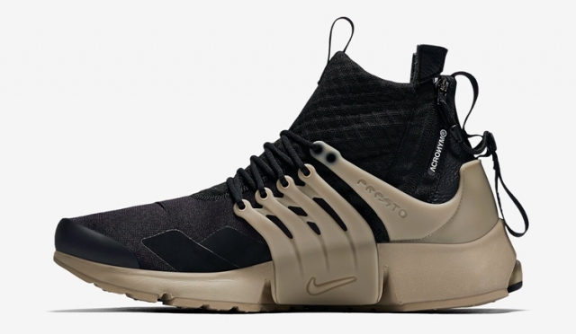 注意!acronym x nikelab air presto mid 官网链接现已发布