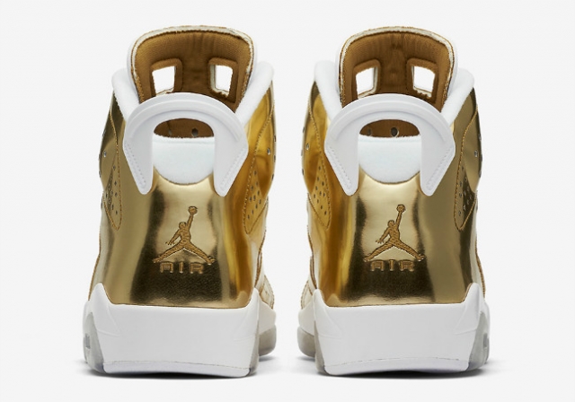 纪念乔丹首冠airjordan6pinnaclemetallicgold官方图片