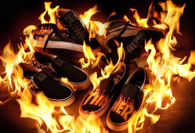 火焰来袭!《thrasher》 x vans 多款联名单品本月登场