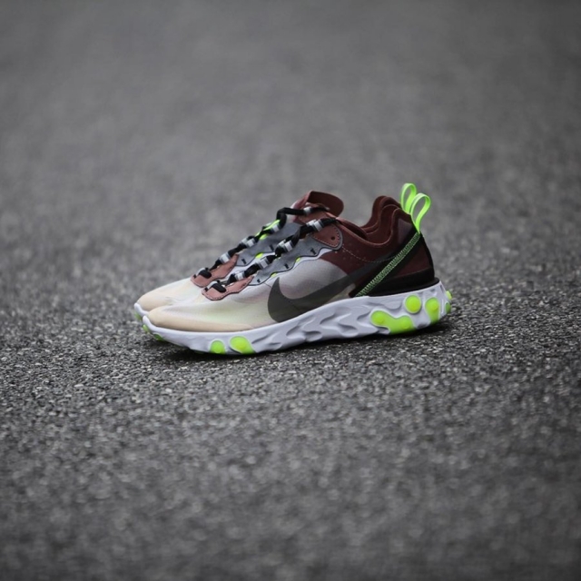 配色更酷炫蝉翼跑鞋nikereactelement87下周即将发售