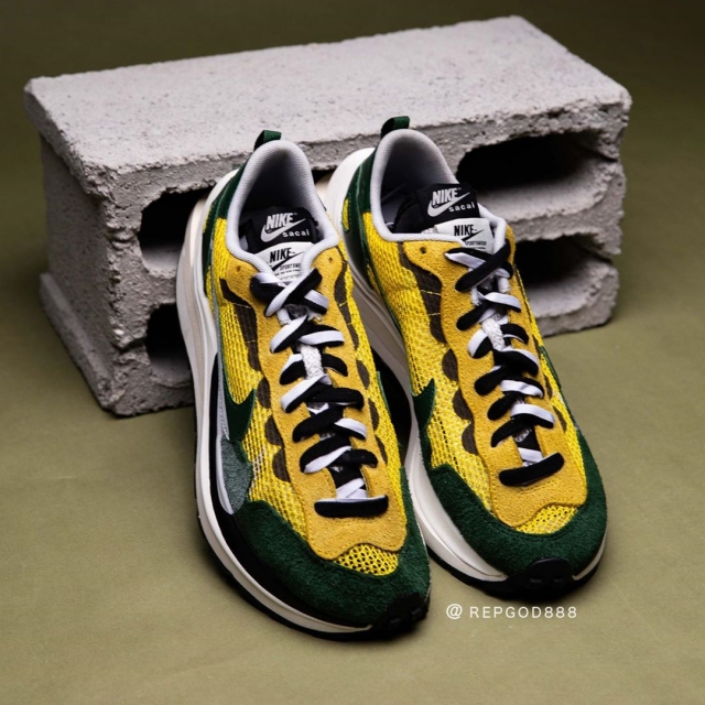 sacai x nike vaporwaffle 细节   上脚完整曝光!已纳入必买清单!