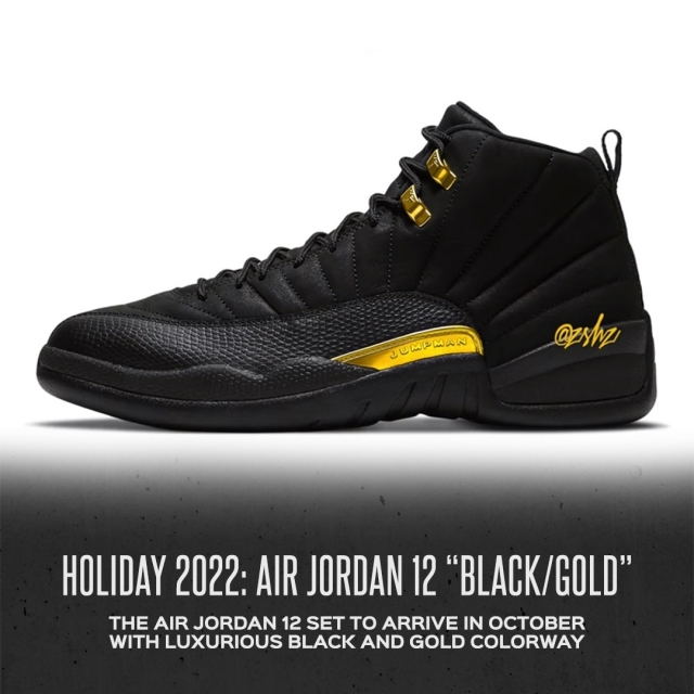 季后赛后还有重磅配色黑金aj12有消息了