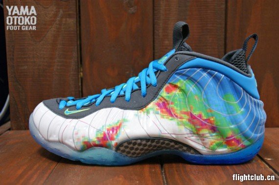 foamposite,气象喷 气象喷 575420-100 Air Foamposite One ＂Weatherman＂ 开箱实拍