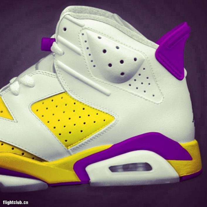 air jordan 6,aj6 AJ6湖人Lakers AIR JORDAN 6 湖人配色曝光