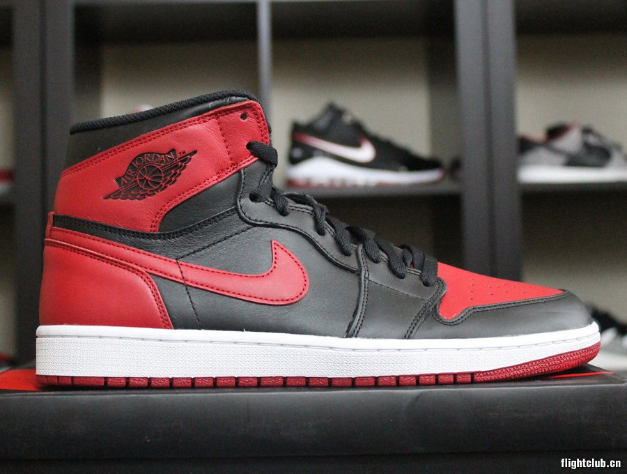 air jordan 1,aj1 AJ1黑红555088-023 Air Jordan 1 Retro OG ＂Bred＂ 黑红配色实物欣赏