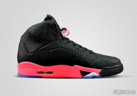 air jordan 5,aj5 AJ5黑红全爆裂 Air Jordan 5 3Lab5 ＂INFRARED 23＂ 实物图赏