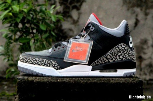 air jordan 3,aj3 88 AJ3 88 黑水泥 Air Jordan 3 '88 ＂Black Cement/黑水泥＂最新图赏