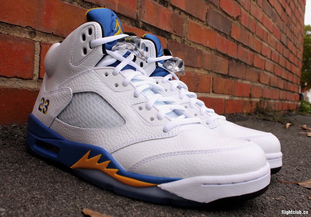 air jordan 5,aj5 AJ5白蓝尼555088-707 Air Jordan 5 ＂Laney＂高清细节图赏